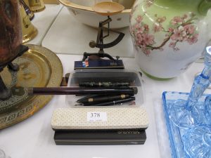 Lot 378 - Old writing instruments and pens - Sold for 65