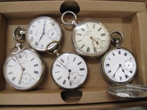 Lot 220 - Five Silver Pocket Watches - Sold for £100