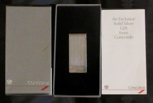 Exclusive solid silver gift from Concorde
