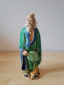 Chinese statue of wise man