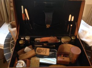 German WWII-era travel bag with accessories