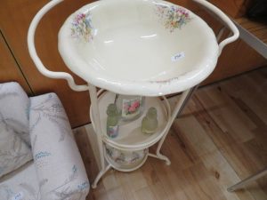 Wash stand with jug and bowl