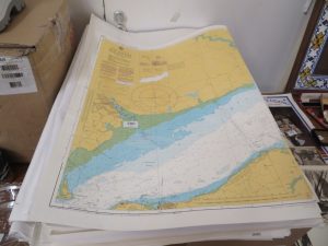Box of Navigation charts