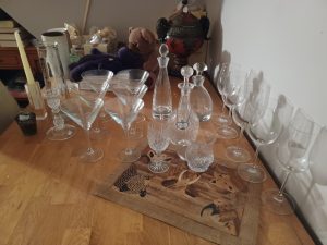 Collection of glassware