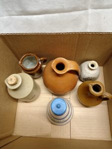 Collection of pottery