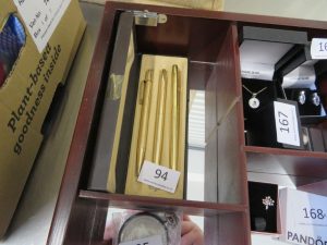 Sheaffer rolled gold three pen set