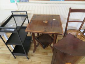 Vintage inlaid table