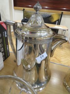 Silver plate coffee jug - reserve not met