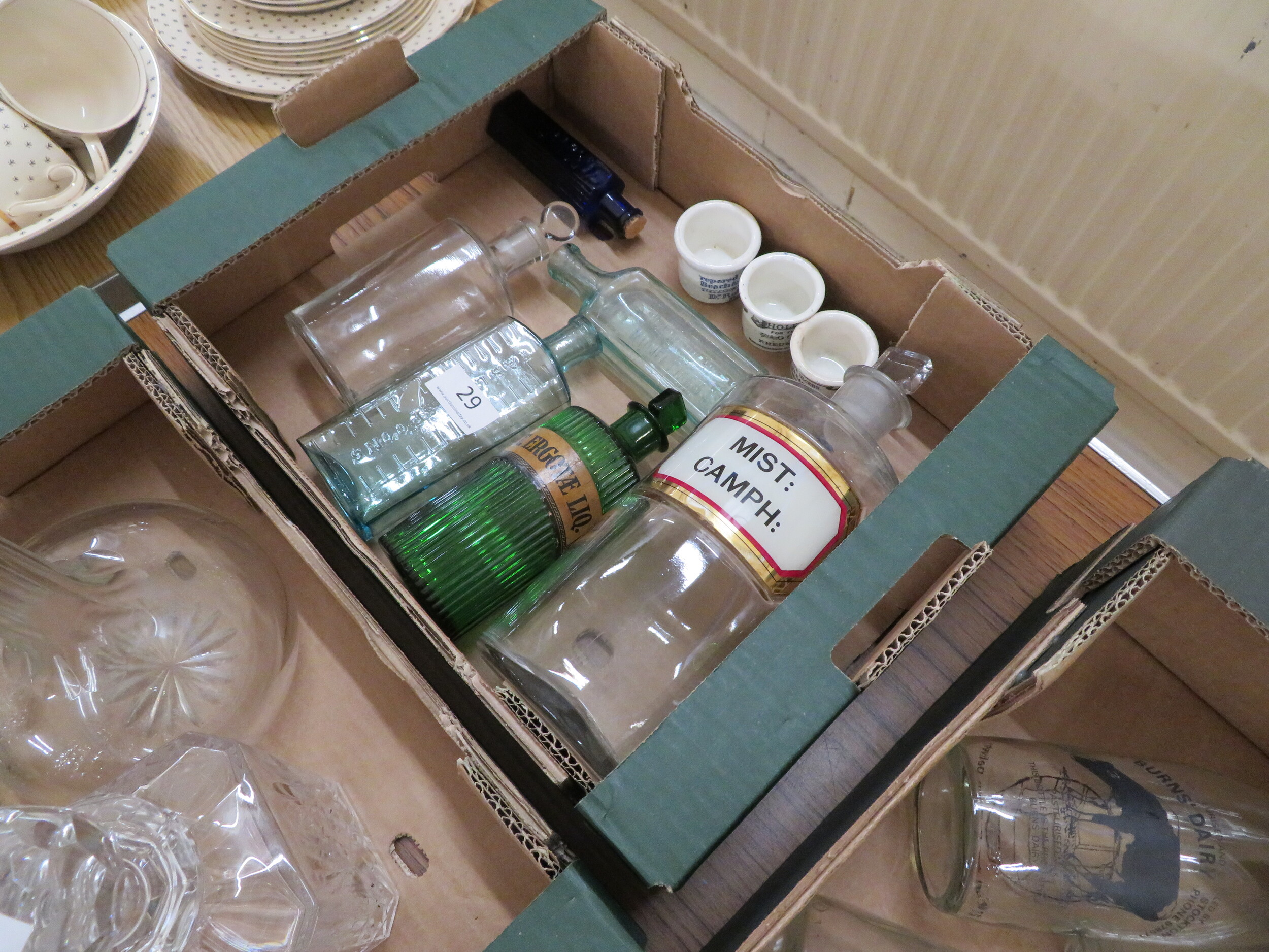 Box of medical bottles