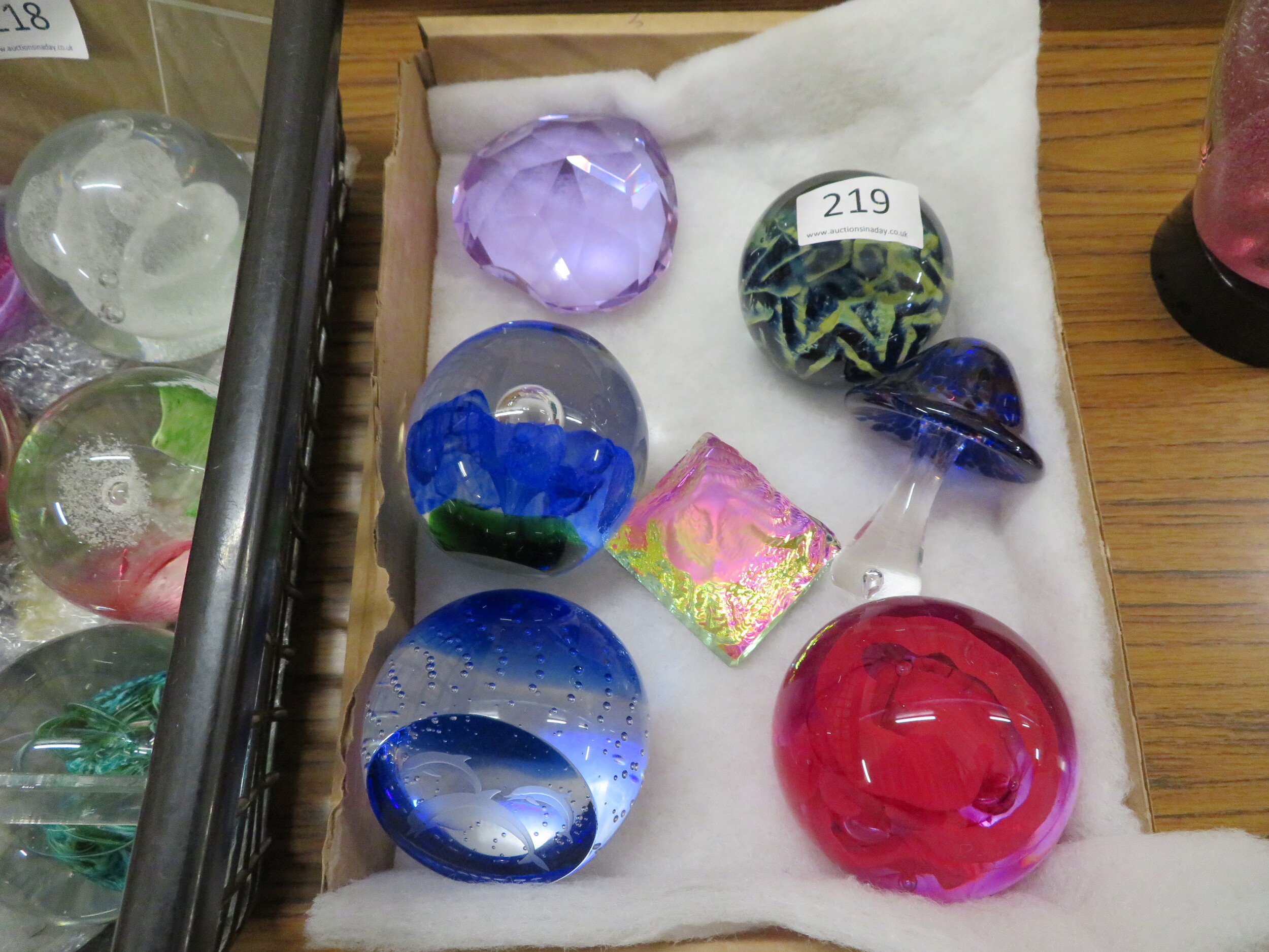 Collection of paperweights