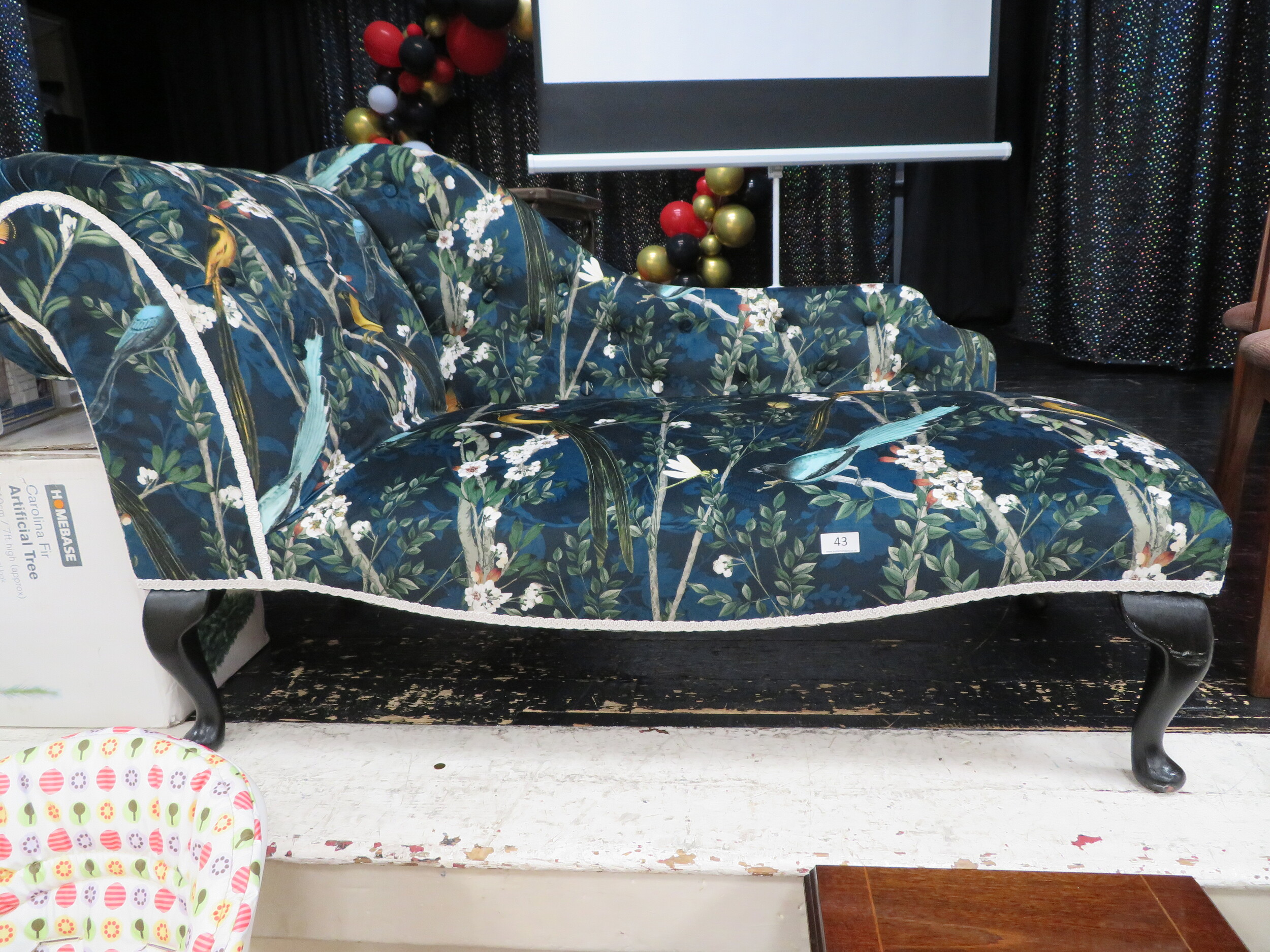 Reupholstered Chaise Longe sold for £30