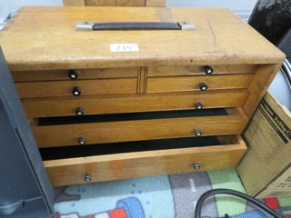 Wooden engineers tool cabinet sold for £60