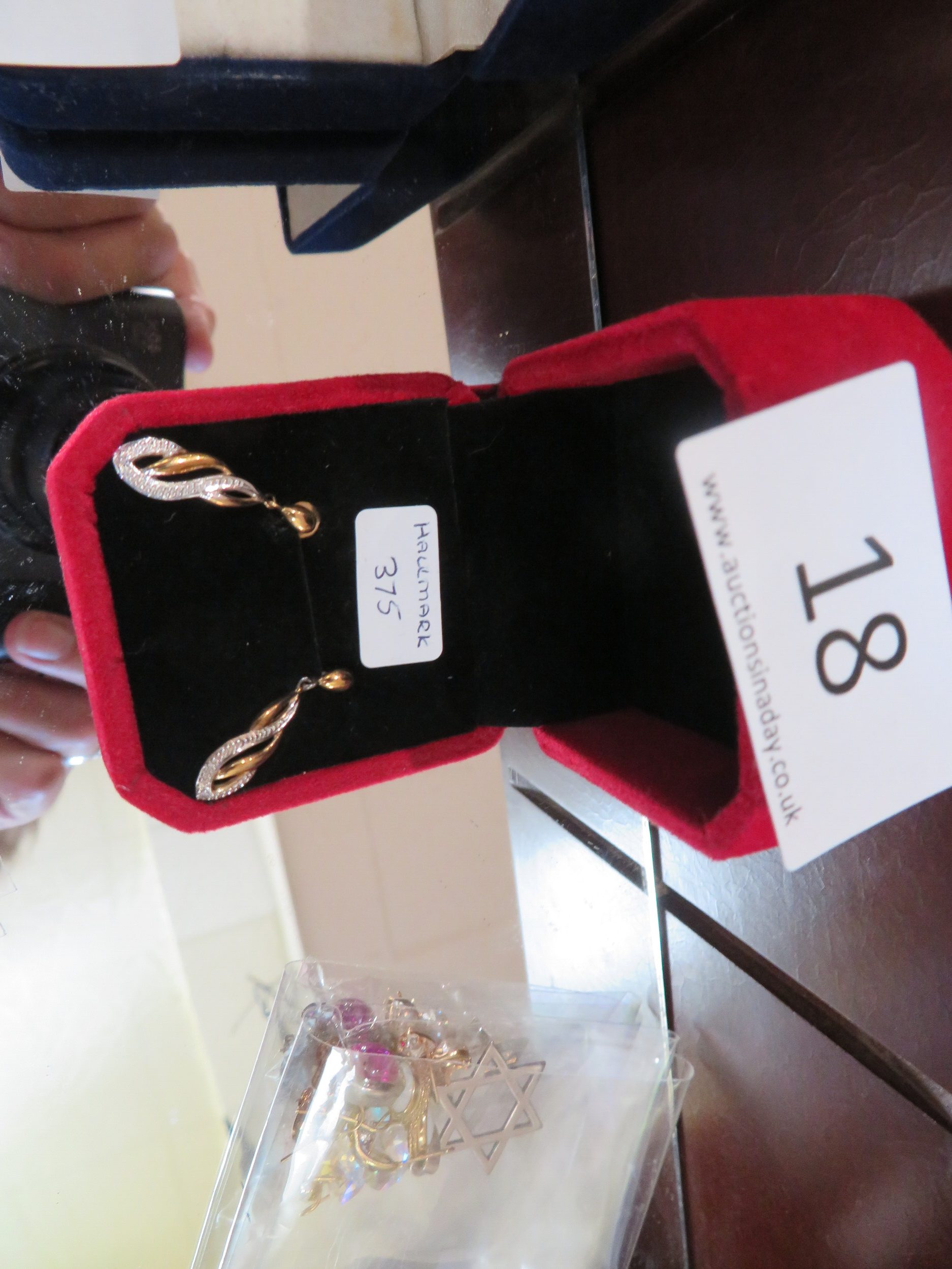 Diamond and Gold earings sold for £45