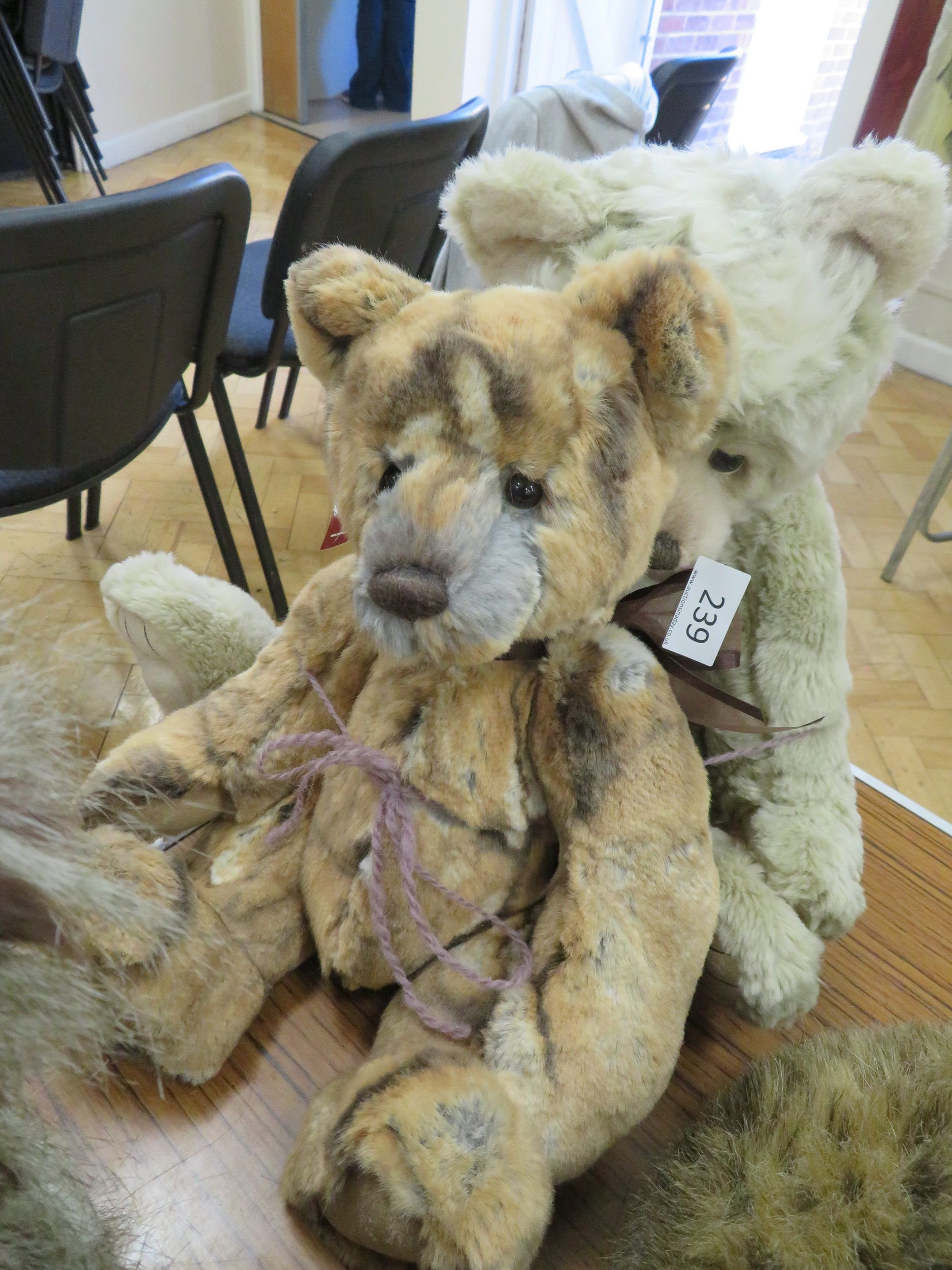 Cream and Brown Charlie Bears sold for £90