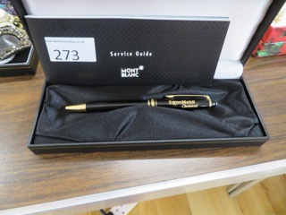 Mont Blanc biro with logo sold for £65