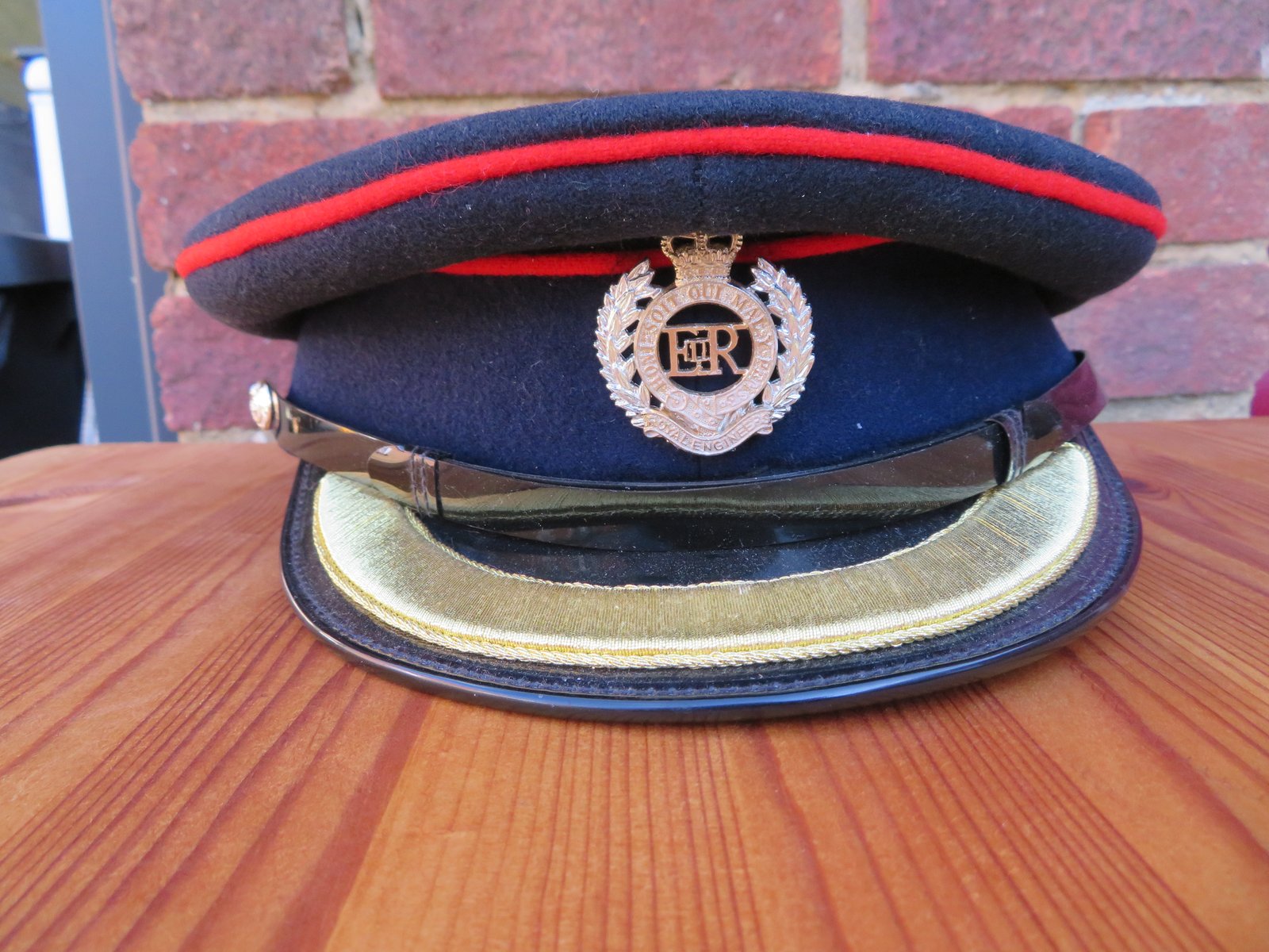 Royal Engineer Peaked Cap with gold braids